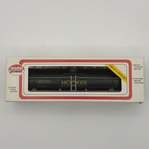 Model Power 8034 Hooker Tanker HO Scale Black GATX 17777 Heavy Weight Tank Car